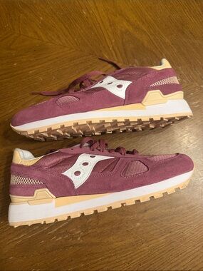 Saucony Shadow Original Sneakers In Maroon New Condition Women’s Size 10 42 EU